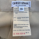 Switch Giorgio Armani Le Collezioni Tan Beige Pleated Tapered Trousers Womens 14 Italy 2 image