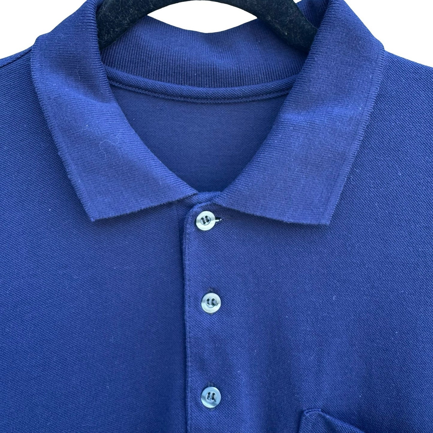 OB Lager Oriental Brewery Beer Vintage Navy Pique Polo Shirt Embroidered Logo
