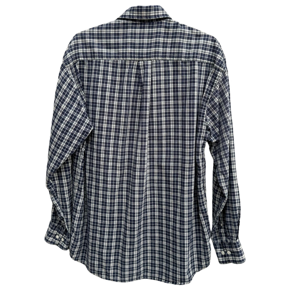 St. Johns Bay Easy Shirt Mens Plaid Flannel Long Sleeve Button Down Shirt - Medium