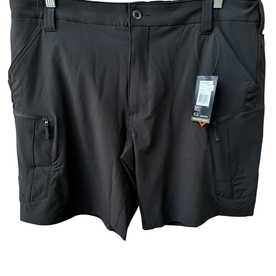 5.11 Tactical Trail Short Gorpcore Activewear Cargo Hiking Black Mens 40 NEW