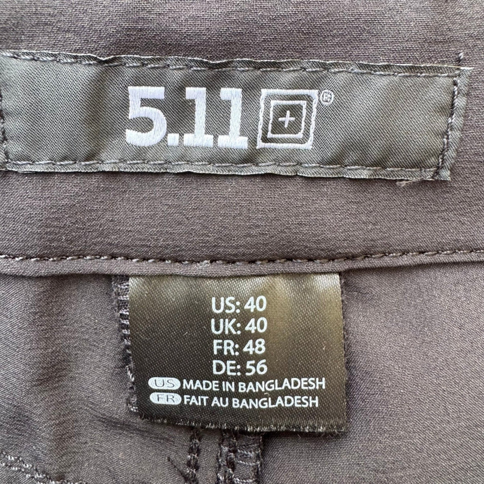 5.11 Tactical Trail Short Gorpcore Activewear Cargo Hiking Black Mens 40 NEW