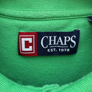 Switch Chaps Mens Medium Green Short Sleeve Pique Cotton Polo Shirt Embroidered Logo 2 image