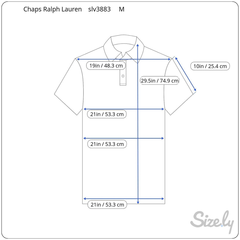 Chaps Mens Medium Green Short Sleeve Pique Cotton Polo Shirt Embroidered Logo