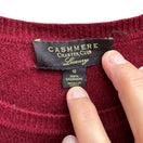 Switch Charter Club Luxury 100% Cashmere Quiet Luxury Minimalist Preppy Sweater Red S 2 image