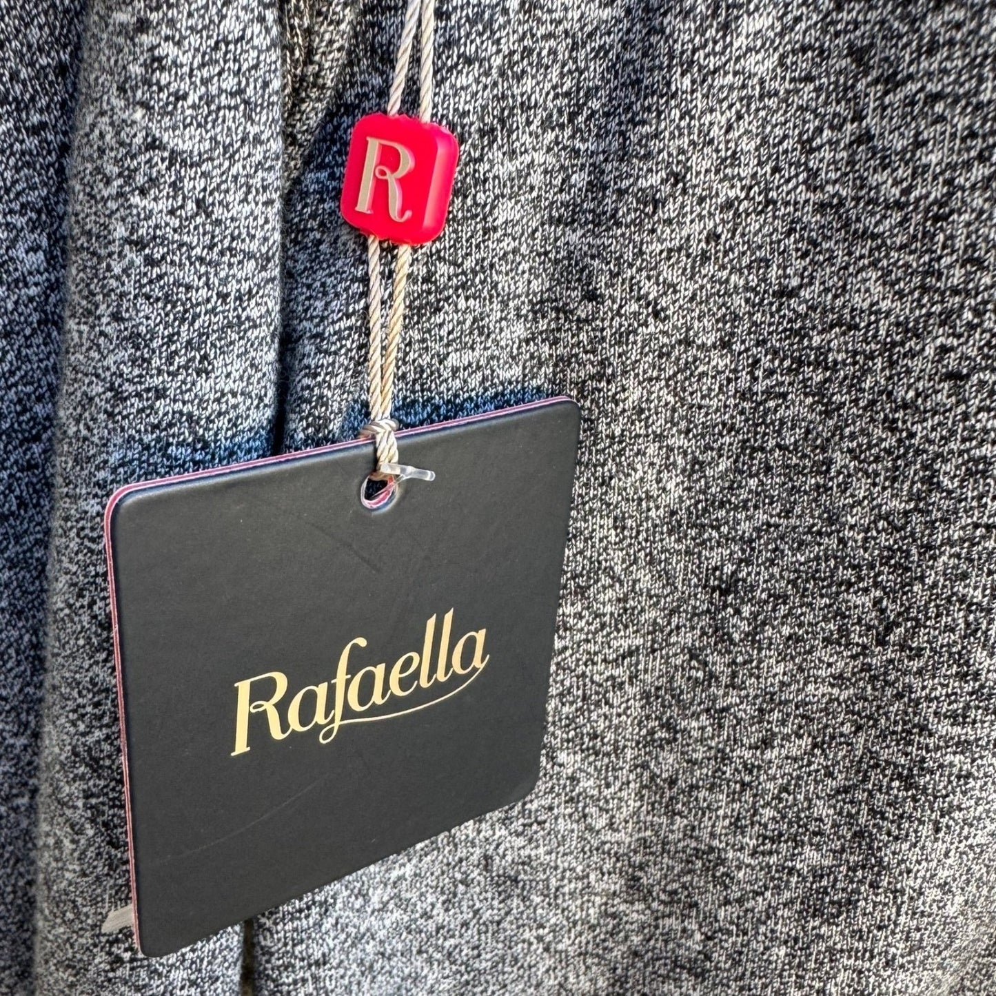 Rafaella Minimalist Layering Metallic Studded Open Front Cardigan Gray XLP NEW