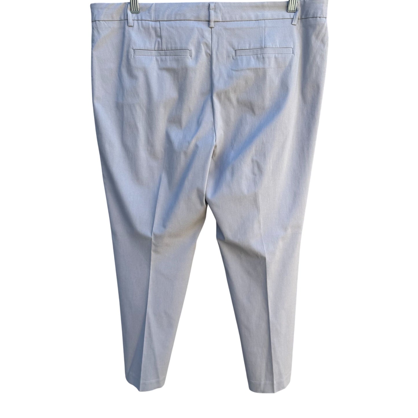 Mario Serrani Womens Light Gray Slash Pocket Low Waist Stretch Crop Pants 16