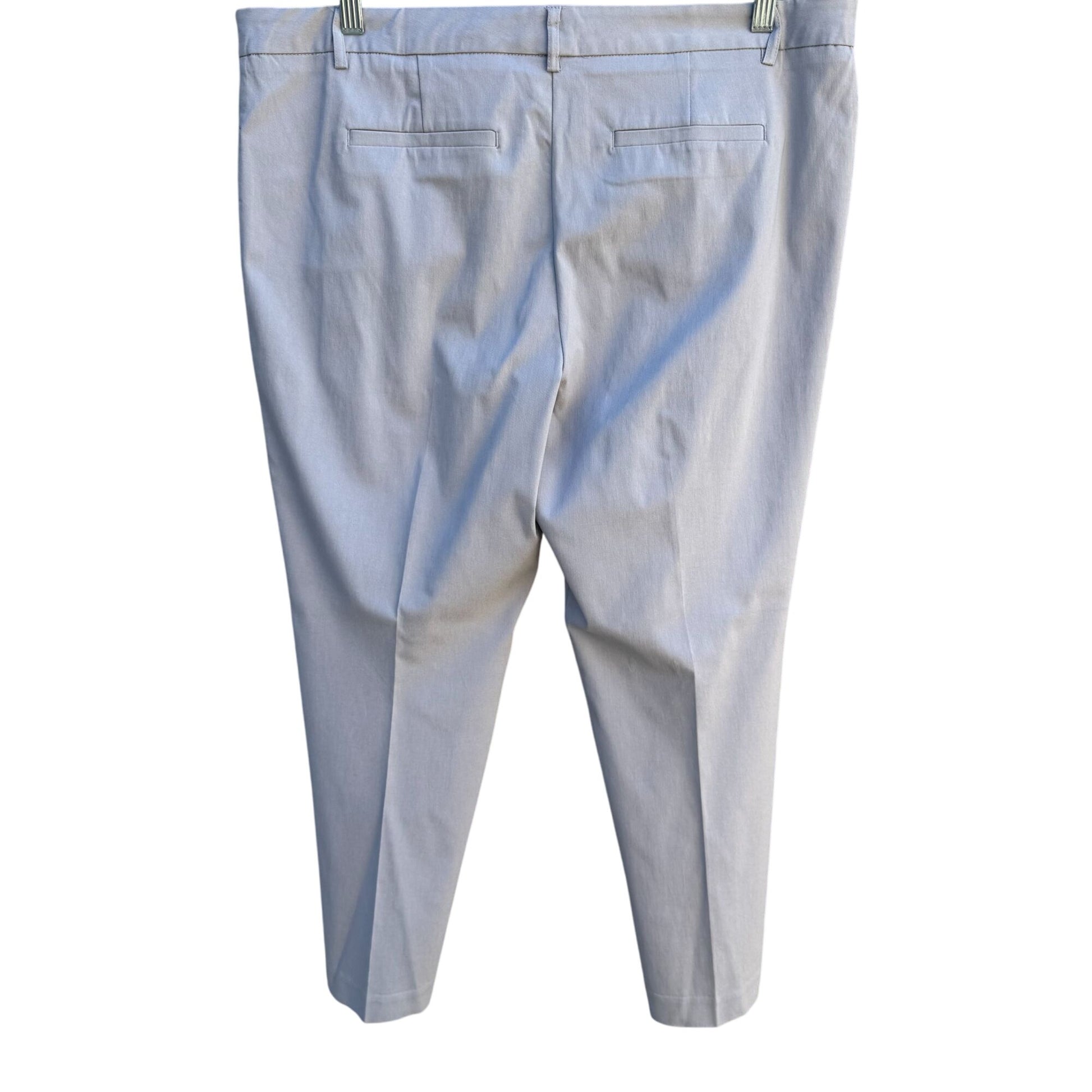 Mario Serrani Womens Light Gray Slash Pocket Low Waist Stretch Crop Pants 16