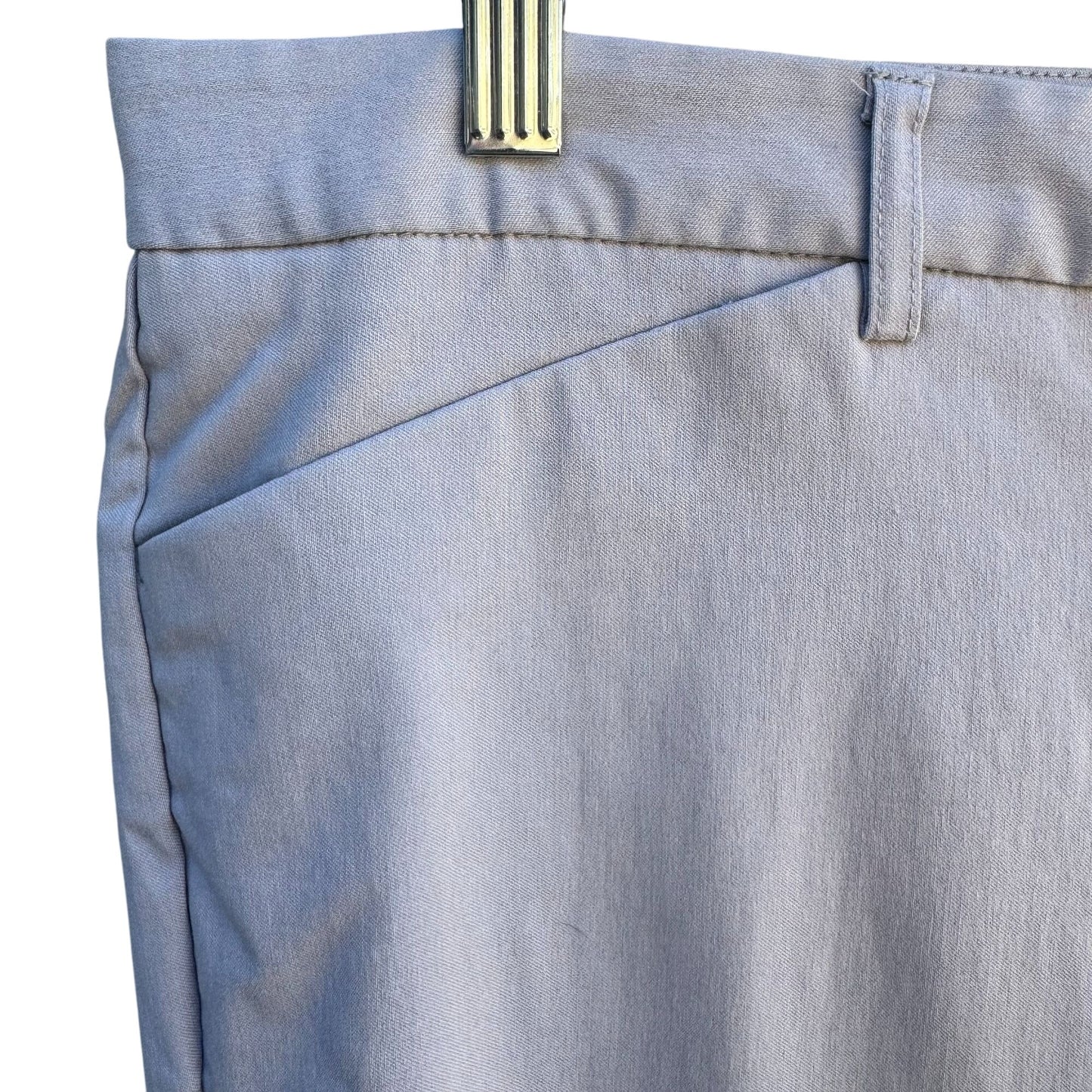 Mario Serrani Womens Light Gray Slash Pocket Low Waist Stretch Crop Pants 16