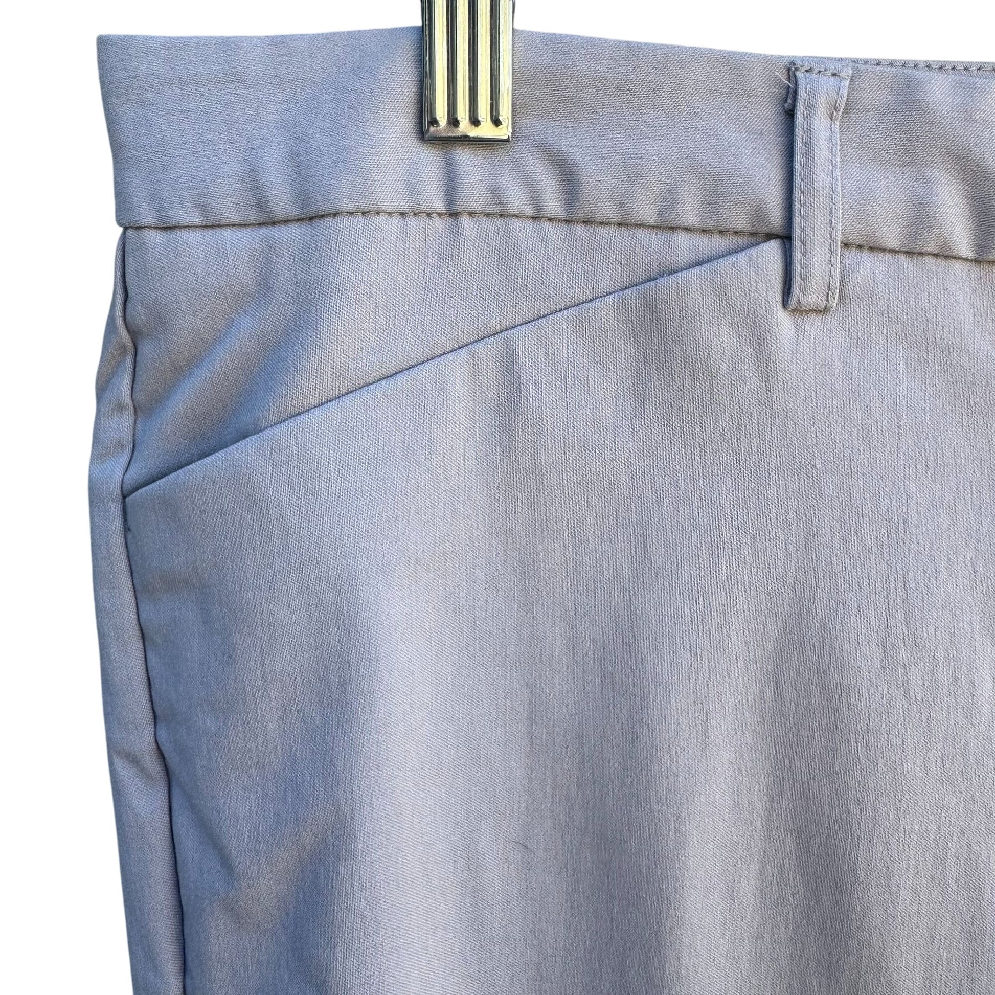 Mario Serrani Womens Light Gray Slash Pocket Low Waist Stretch Crop Pants 16