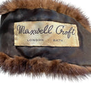 Switch Maxwell Croft London Vintage 50s 60s Womens Brown Fur Collar Stole Scarf Wrap 3 image