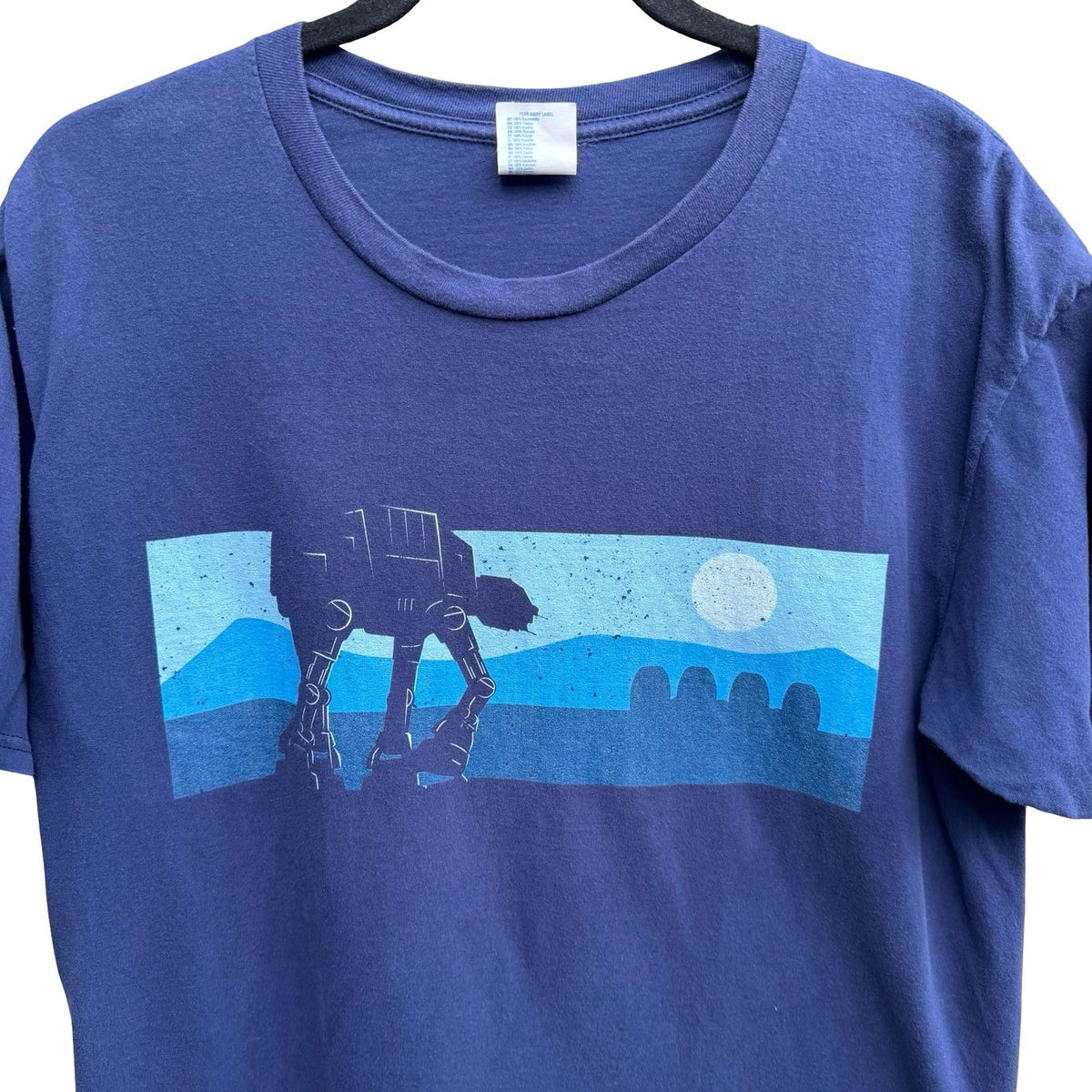Port & Company Star Wars AT-AT Imperial Walker Sci-Fi Graphic Tee Navy Mens L