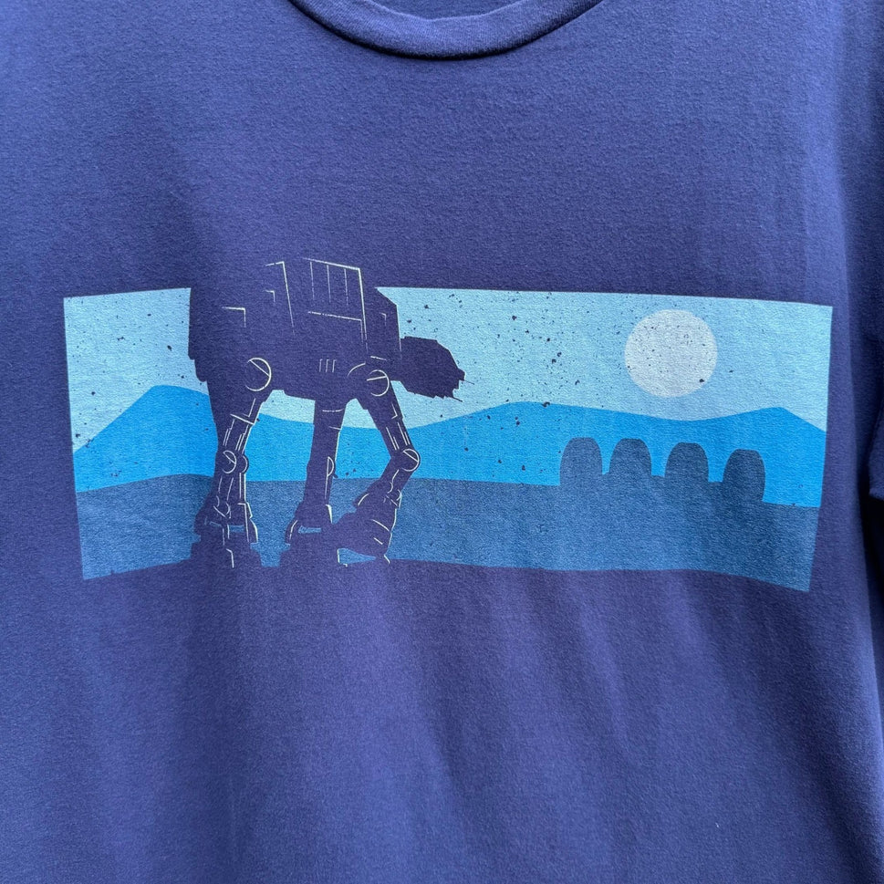 Port & Company Star Wars AT-AT Imperial Walker Sci-Fi Graphic Tee Navy Mens L