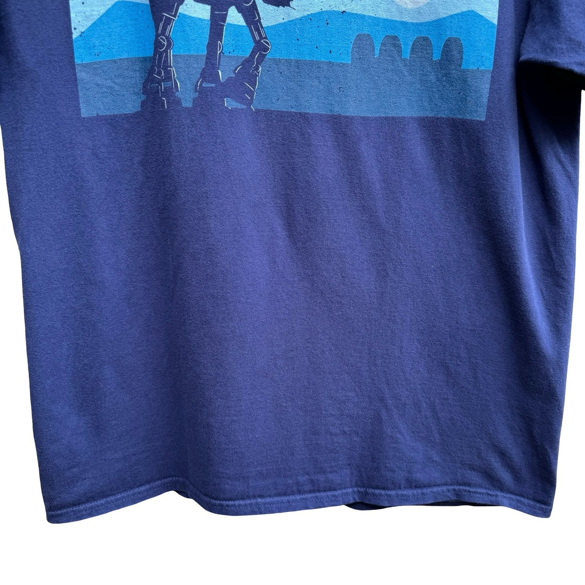 Port & Company Star Wars AT-AT Imperial Walker Sci-Fi Graphic Tee Navy Mens L