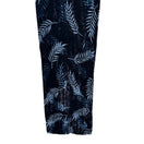 Switch Vintage Boho Black Womens Velvet Burnout Rectangle Scarf Wrap Blue Leaf Fern OS 3 image