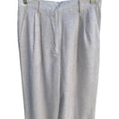 Switch Prophecy By Sag Harbor Vintage High Waist Linen Beige Pleated 1/2 Elastic Pants 2 image