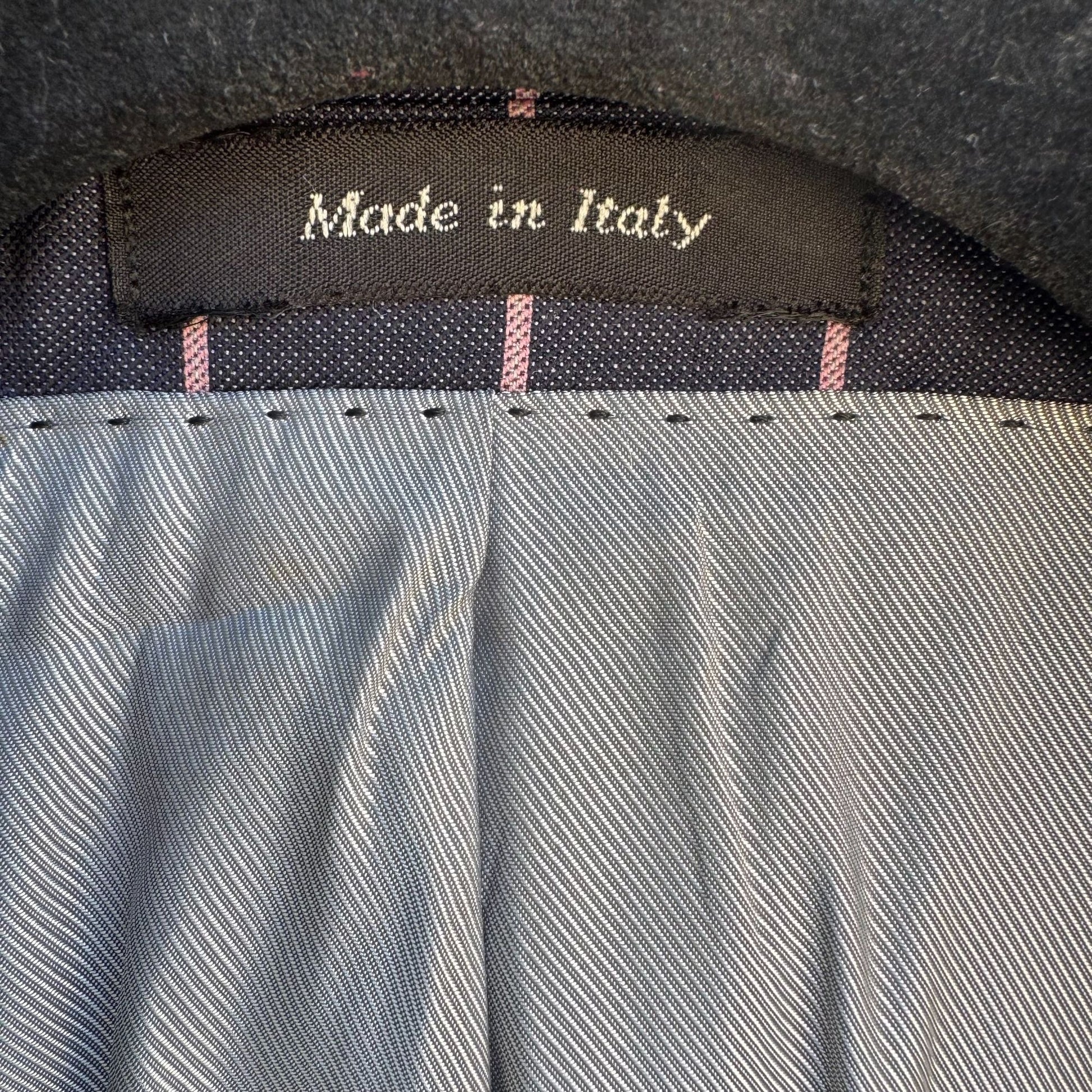 Sergio Valentino Diamond 150s Wool 3-Piece Navy Pinstripe Suit Blazer Vest Pant