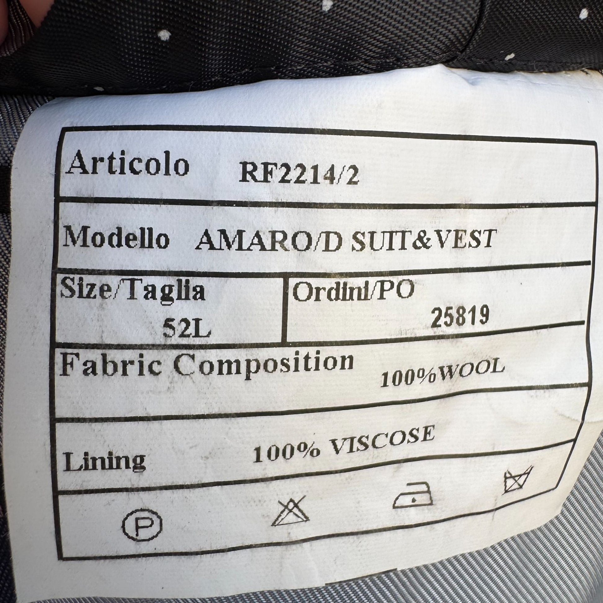 Sergio Valentino Diamond 150s Wool 3-Piece Navy Pinstripe Suit Blazer Vest Pant