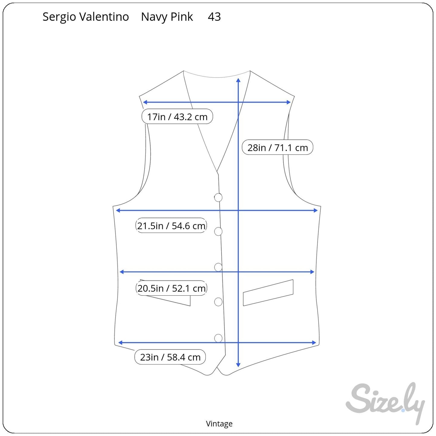 Sergio Valentino Diamond 150s Wool 3-Piece Navy Pinstripe Suit Blazer Vest Pant