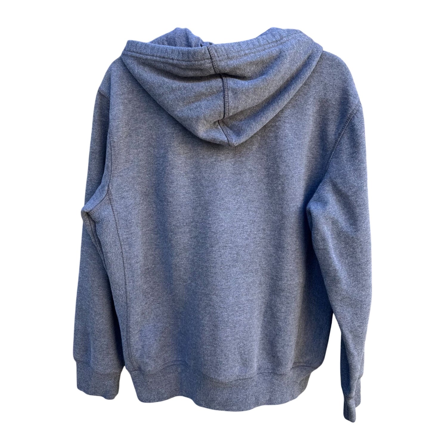 Ecko Unltd Gray Zip-Up Hoodie Rhino Logo Design Drawstring Hood Pockets Mens Med