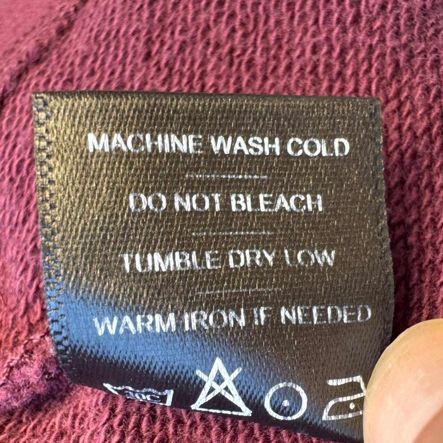 American Giant Maroon Cotton Pullover Hoodie Womens Small Burgundy Made in USA