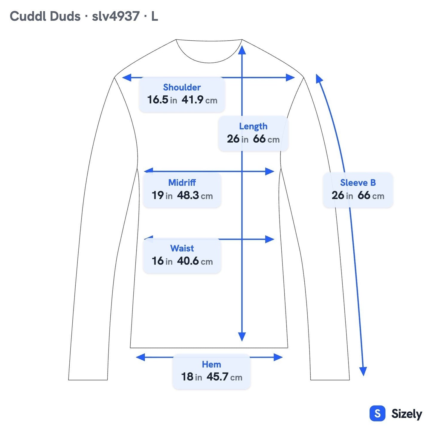 Cuddl Duds Softwear Stretch Minimalist V-Neck Breathable Base Layer Top Teal L