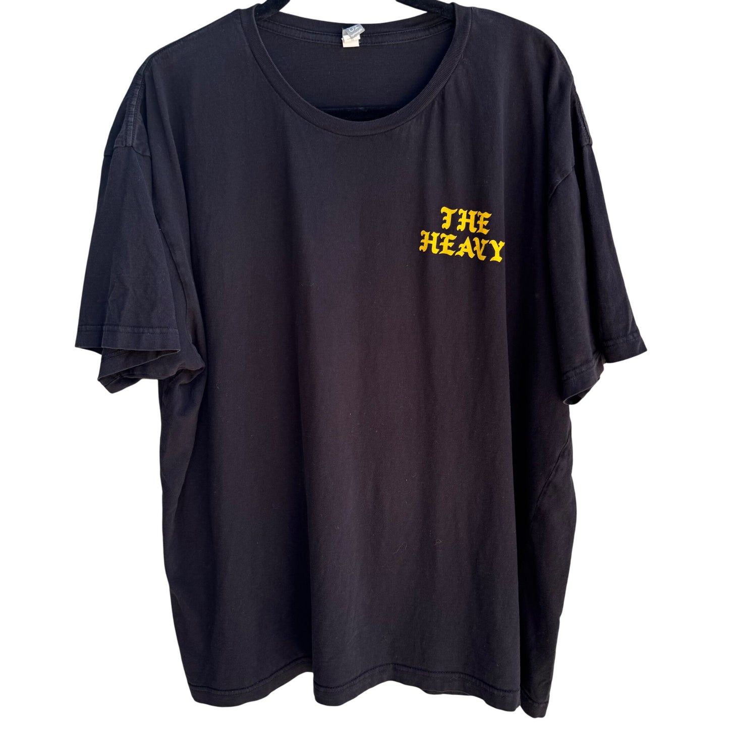 The Heavy Amen UK Graphic Print Mens Black Cotton Logo Band Casual Tee Shirt XL