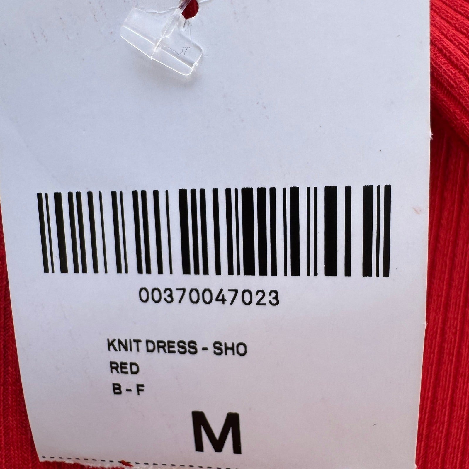Forever 21 Womens Red Ribbed Knit Button Front Polo Collar Mini Dress Size M NEW