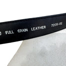 Switch Black Full Grain Leather Twisted Detail Belt Silver Buckle Size 36 90 7205-01 2 image