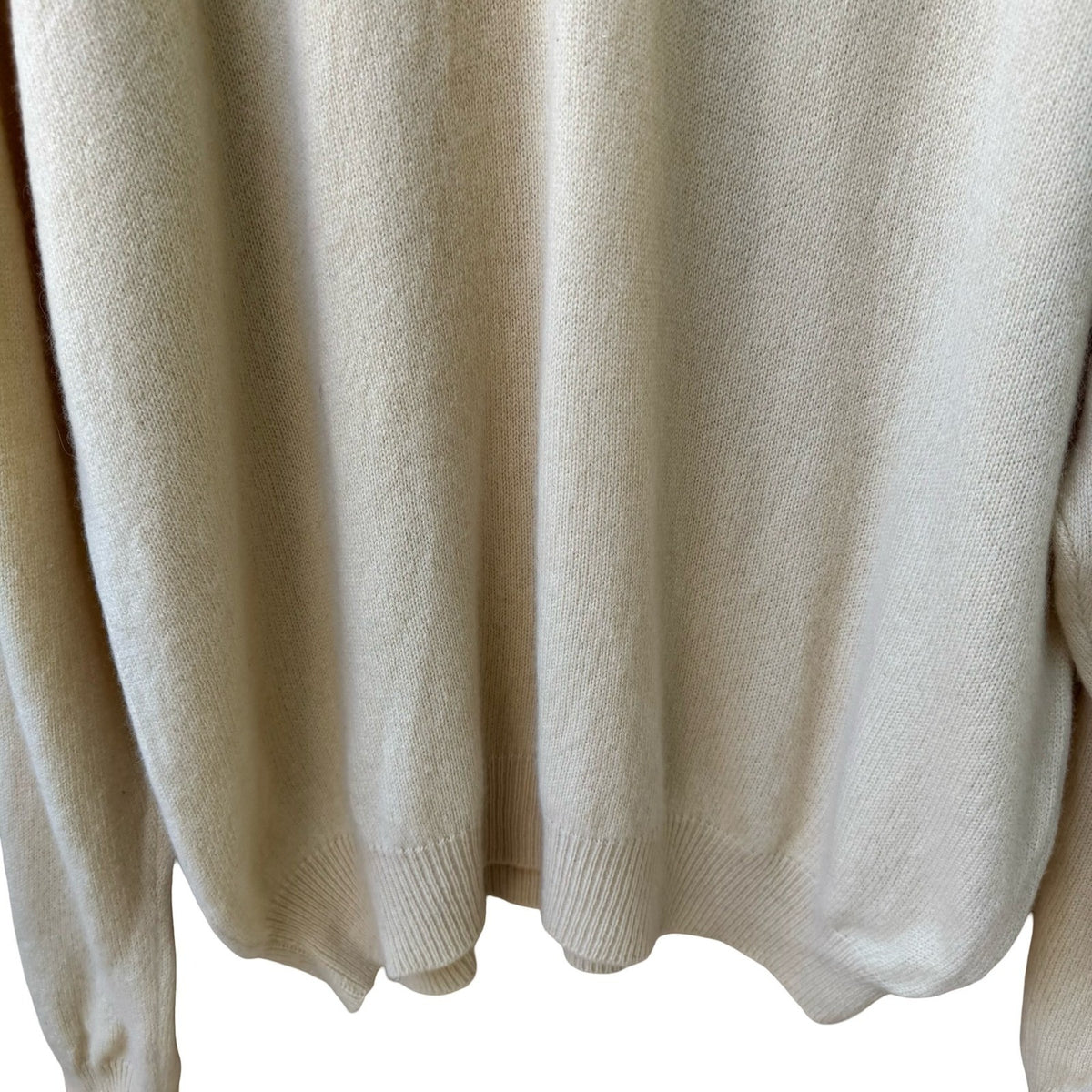 Club Room 100% Cashmere Old Money Preppy V-Neck Sweater Butter Yellow Mens XL