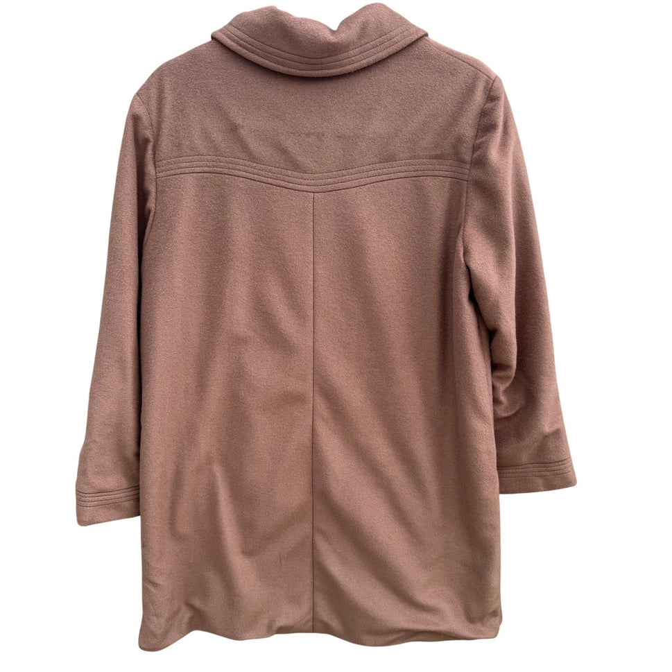 Kashmiracle Wellington Fashions Vintage Coat Womens Camel Brown Button Front L
