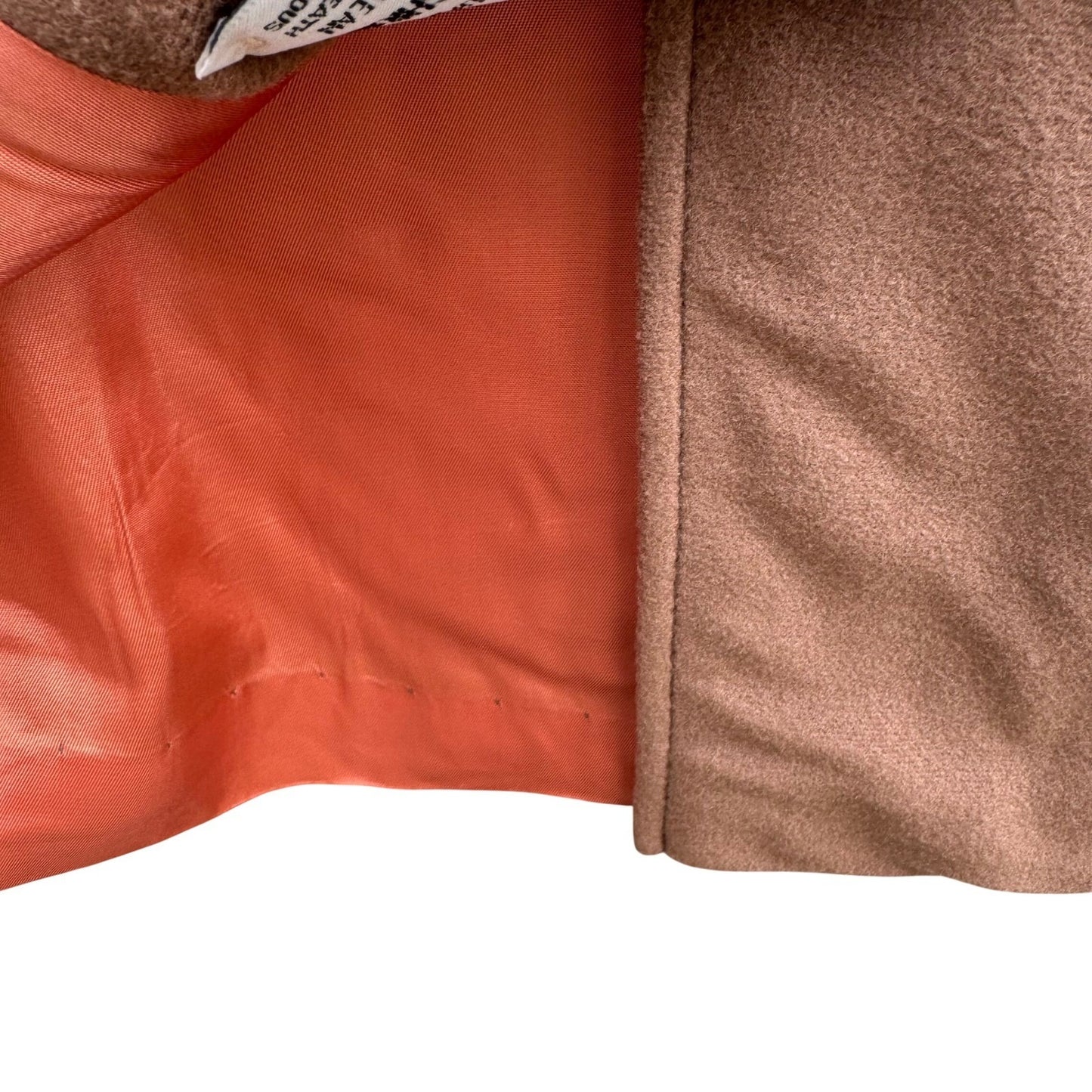 Kashmiracle Wellington Fashions Vintage Coat Womens Camel Brown Button Front L