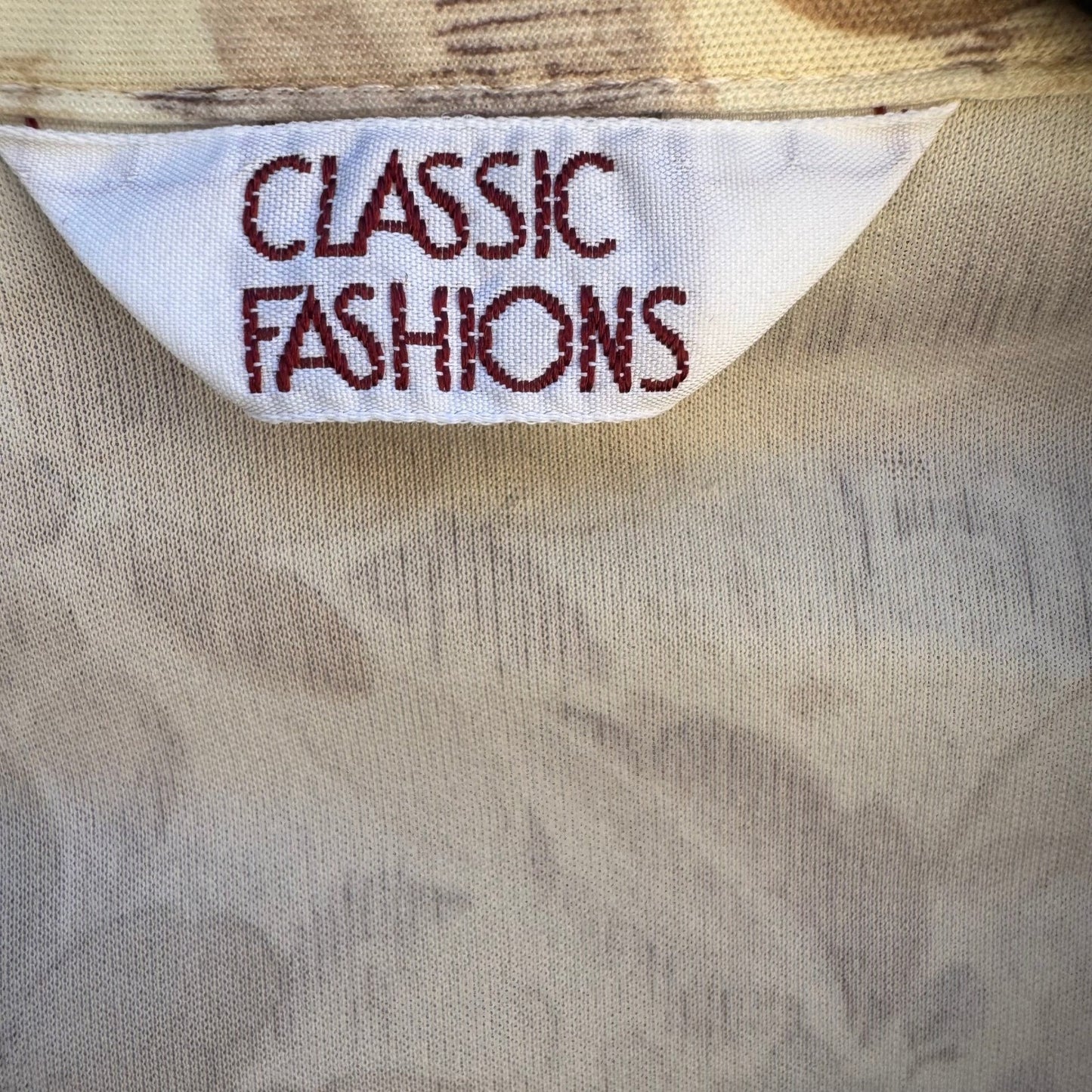 Classic Fashions Vintage 80s Garden Floral Cottagecore Polo Top Grandmacore XL