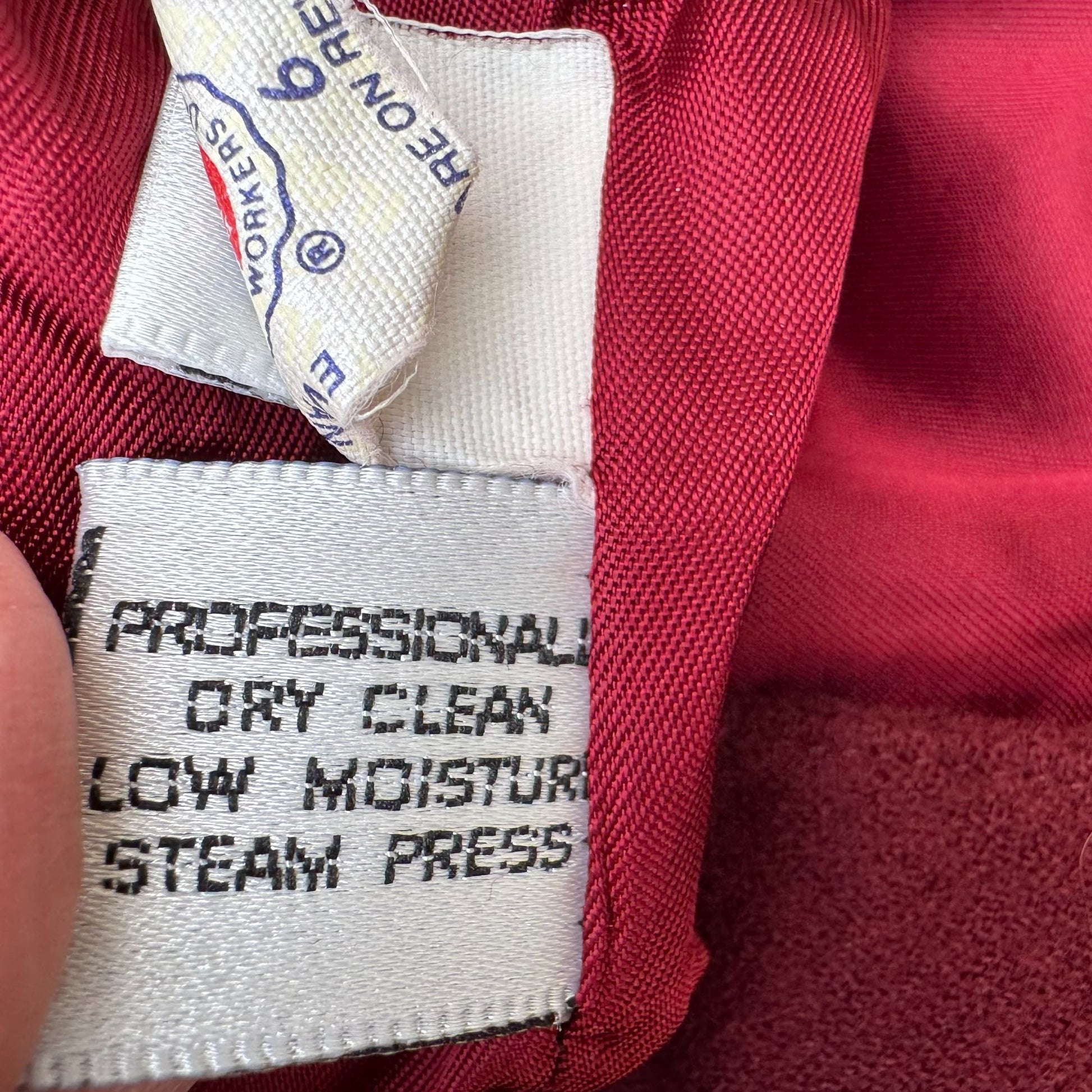 Evan-Picone Vintage Womens 6 Burgundy Wool Double Breasted Blazer Pleated Skirt