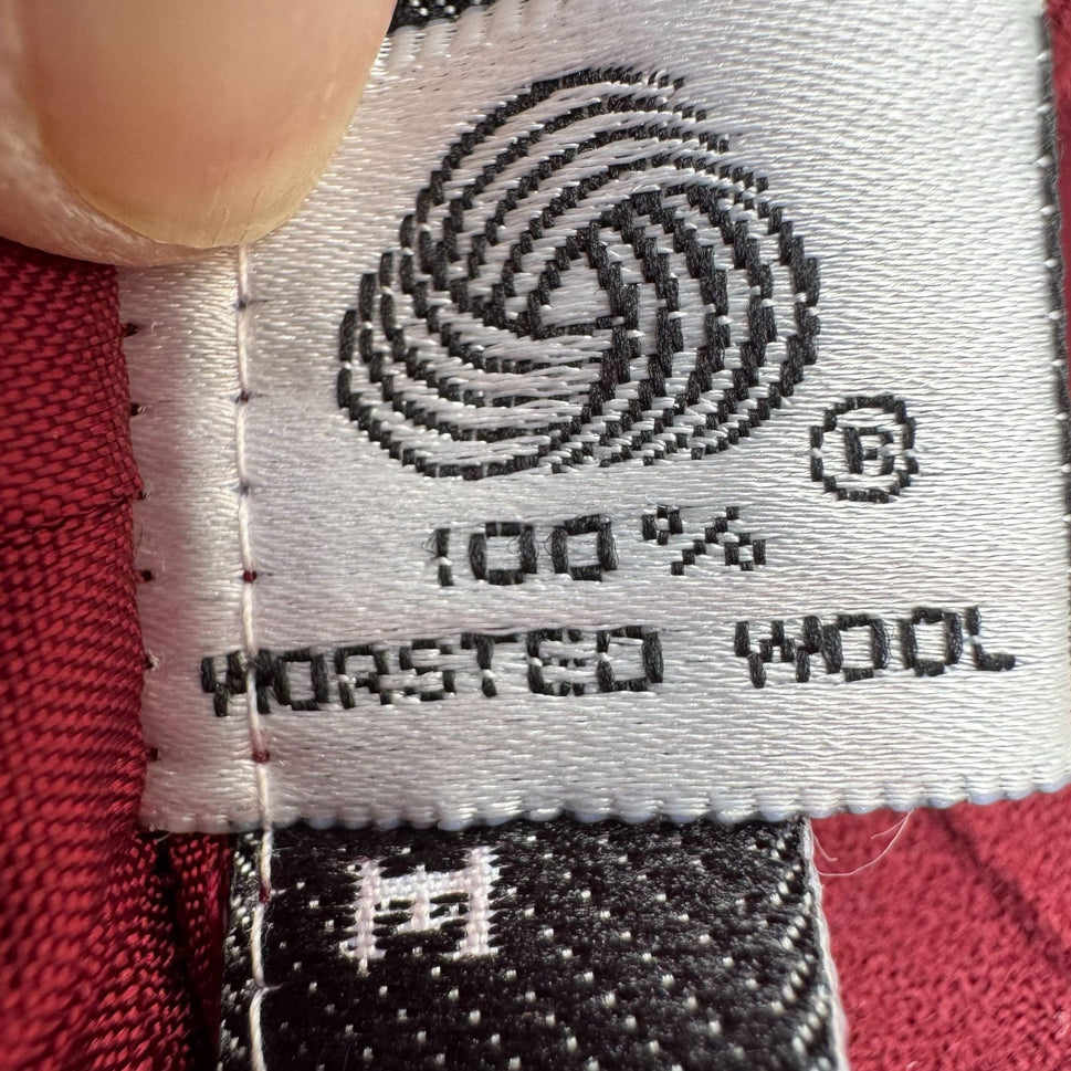 Evan-Picone Vintage Womens 6 Burgundy Wool Double Breasted Blazer Pleated Skirt