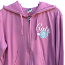 Switch Rainforest Cafe Vintage Y2K Womens Pink Cats Full Zip Long Sleeve Cotton Hoodie XL 2 image