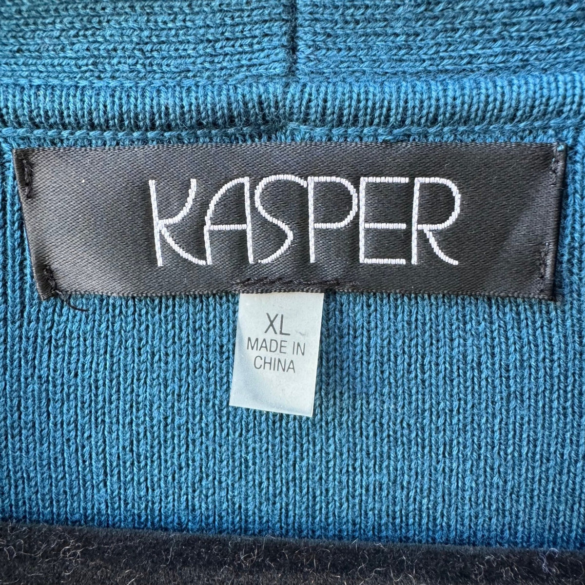 Kasper Minimalist Professional Shawl Collar Knitwear Cardigan Sweater XL NEW