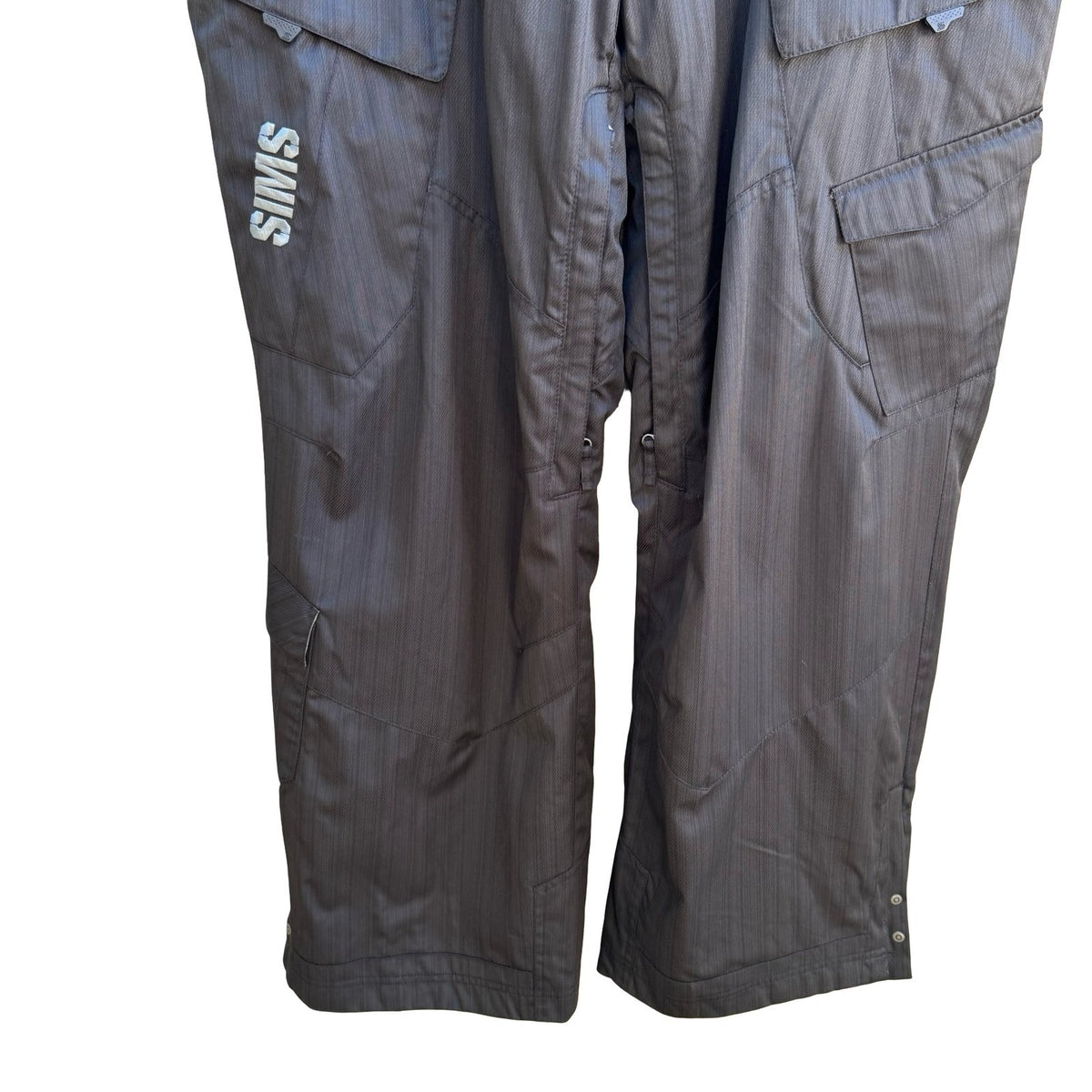 Sims Cargo Gorpcore Alpine Skiing Technical Snowboard Pants Charcoal Mens L