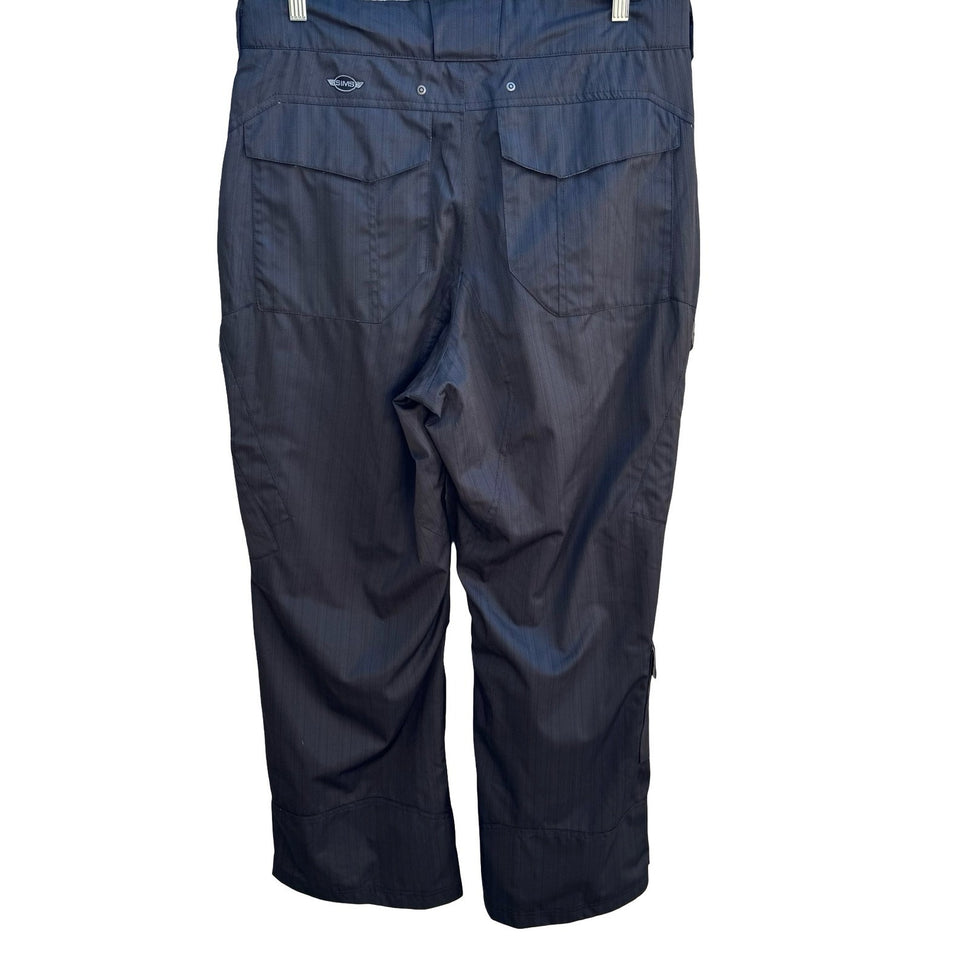 Sims Cargo Gorpcore Alpine Skiing Technical Snowboard Pants Charcoal Mens L
