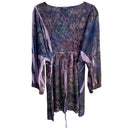 Switch B.L.E.U. Floral Embellished Boho Lace Back 3/4 Sleeve Flowy Tunic Blouse Top XL 2 image