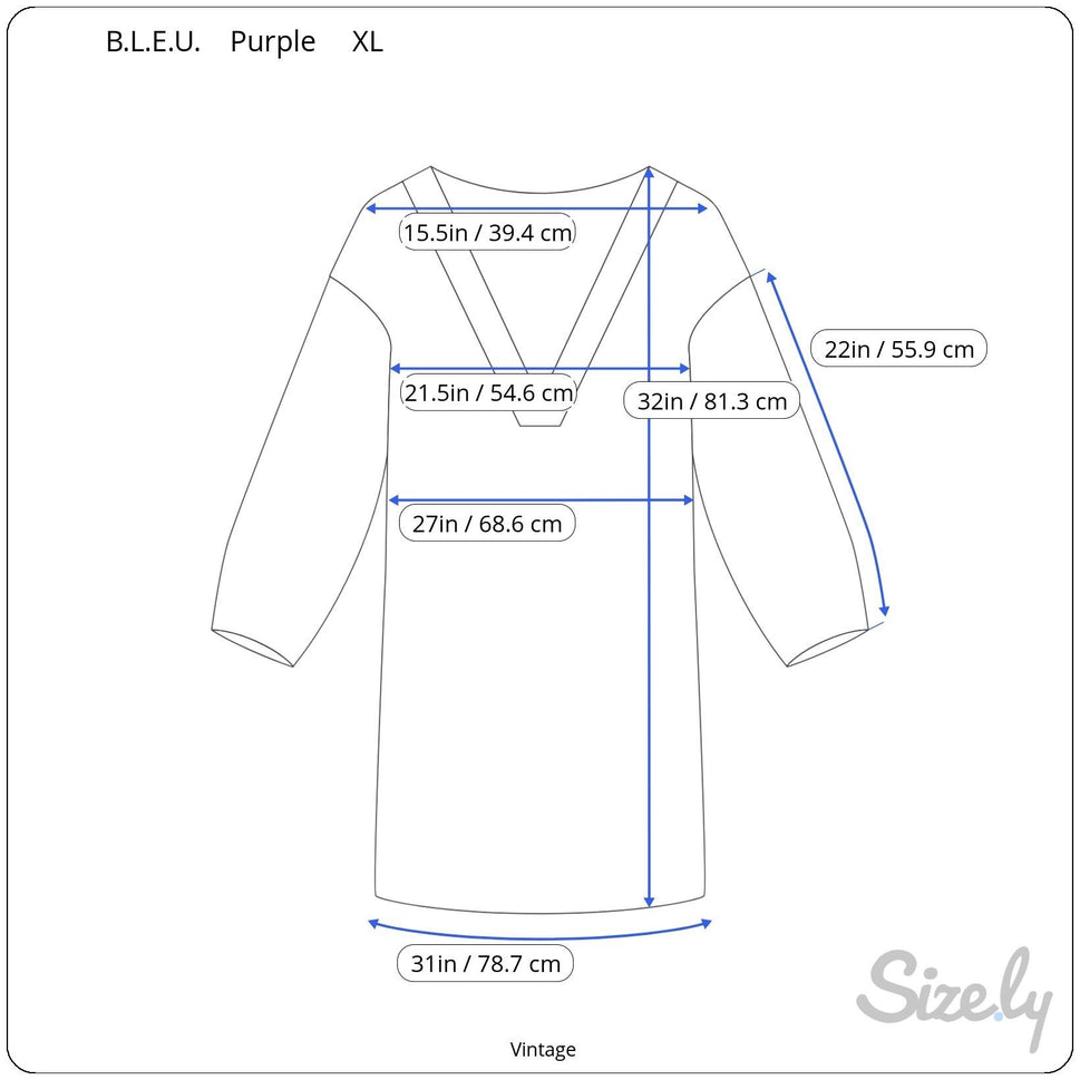 B.L.E.U. Floral Embellished Boho Lace Back 3/4 Sleeve Flowy Tunic Blouse Top XL