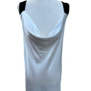 Switch Vera Wang Cowl Neck Goddess Maxi Evening Dress Black Velvet X-Back Straps XL NEW 3 image