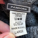 Switch Pandora Vintage Mohair Blend Cowl Neck Open Fuzzy Knit Sleeveless Sweater Grey L 2 image