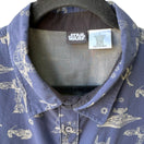 Switch Star Wars Galactic Empire AT-AT Death Star Nerdcore Geek Chic Shirt Blue Mens L 2 image