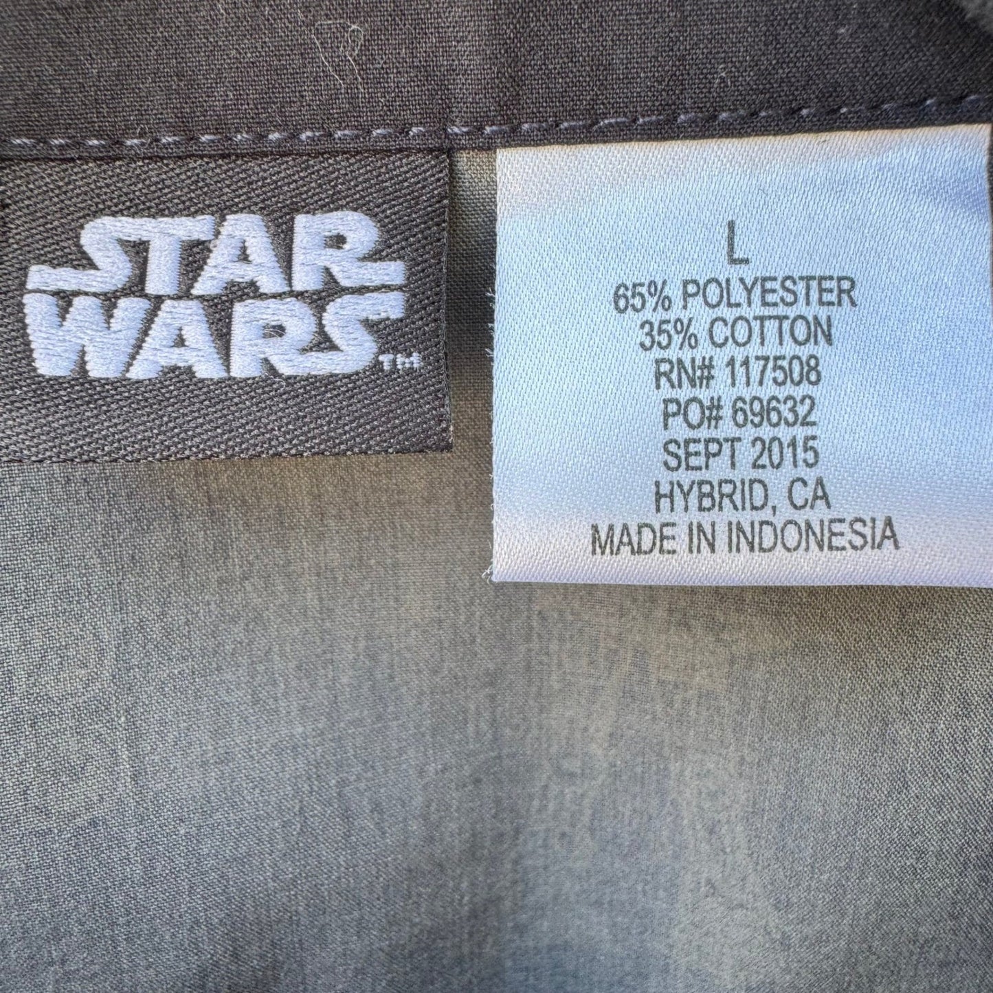 Star Wars Galactic Empire AT-AT Death Star Nerdcore Geek Chic Shirt Blue Mens L