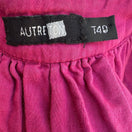 Switch Autre Ton Fuchsia Pink 100% Cotton Empire Waist Sleeveless Midi Dress Sze T40 XL 2 image