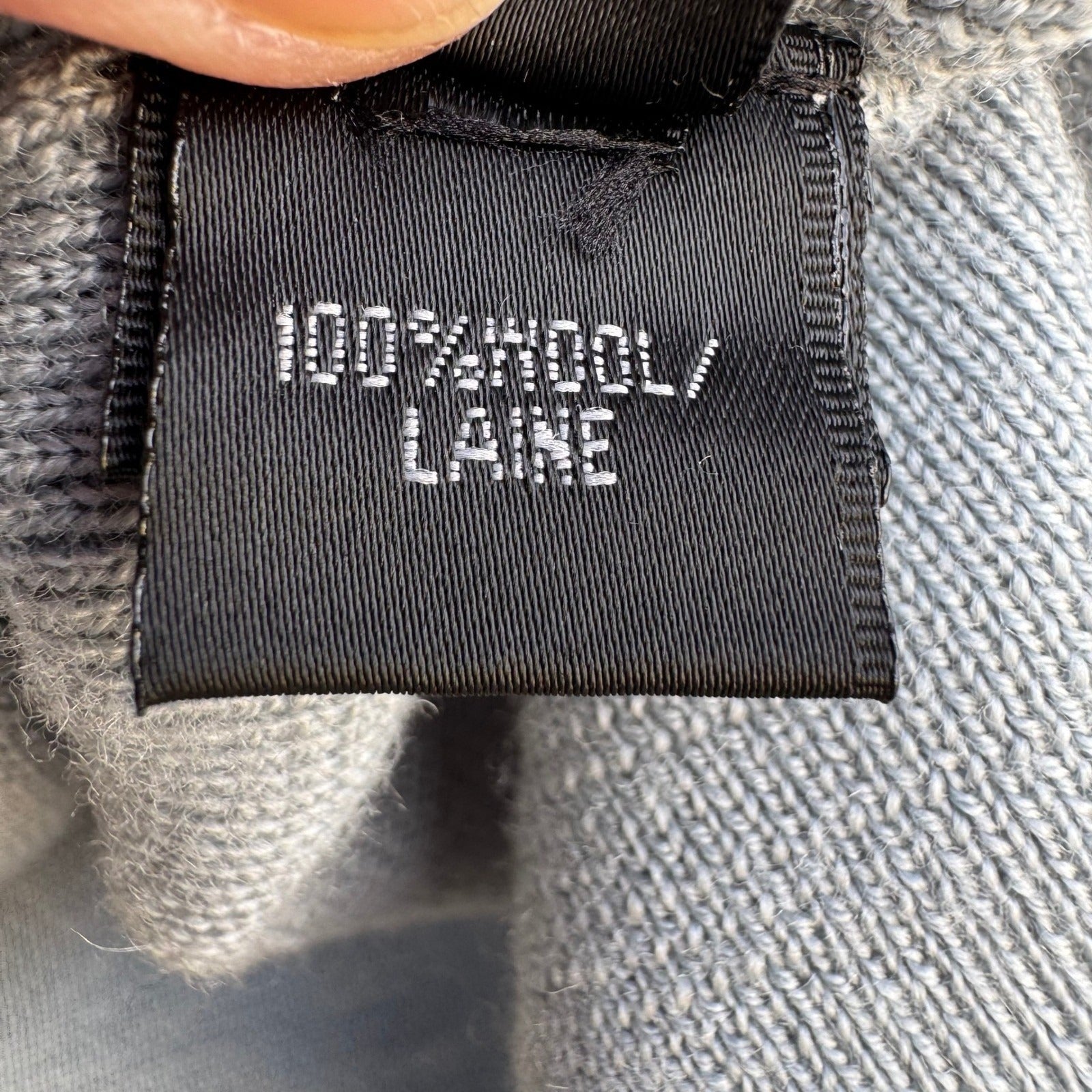 Lafayette 148 New York Womens L Light Blue Wool Turtleneck Sweater Lagenlook