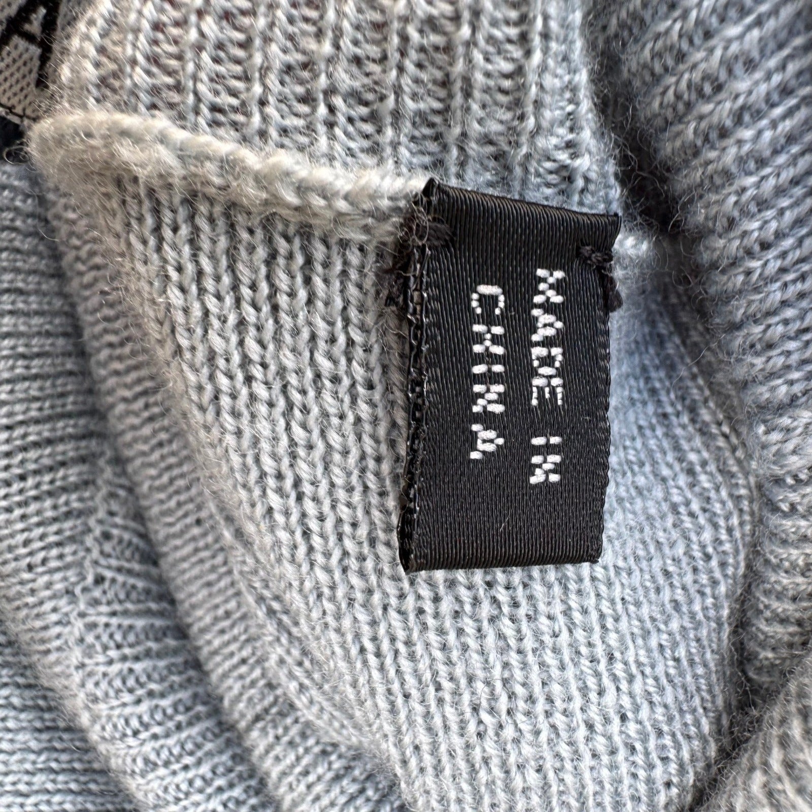 Lafayette 148 New York Womens L Light Blue Wool Turtleneck Sweater Lagenlook