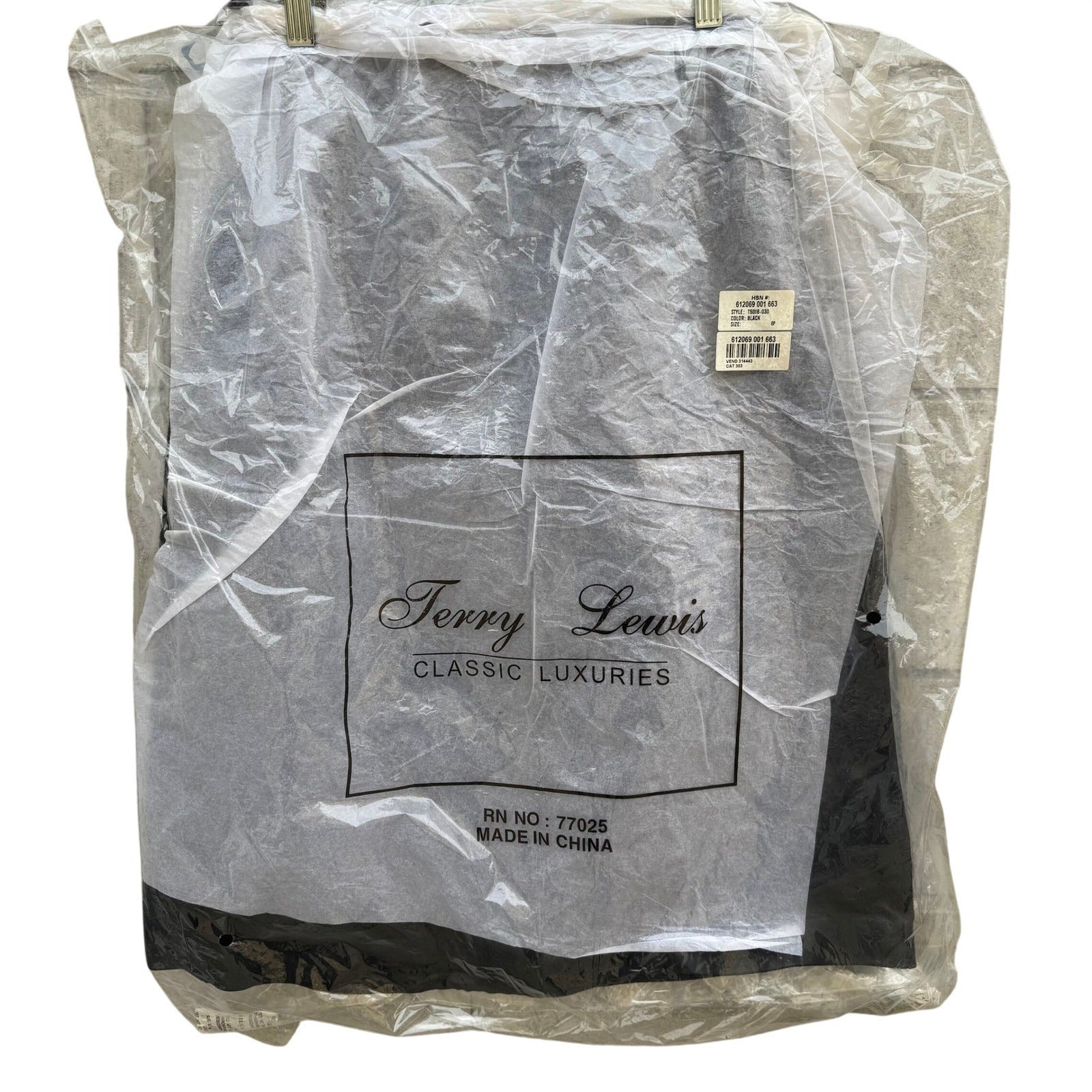 Terry Lewis Classic Luxuries Black Genuine Leather Pencil Skirt 8P New T5016-030