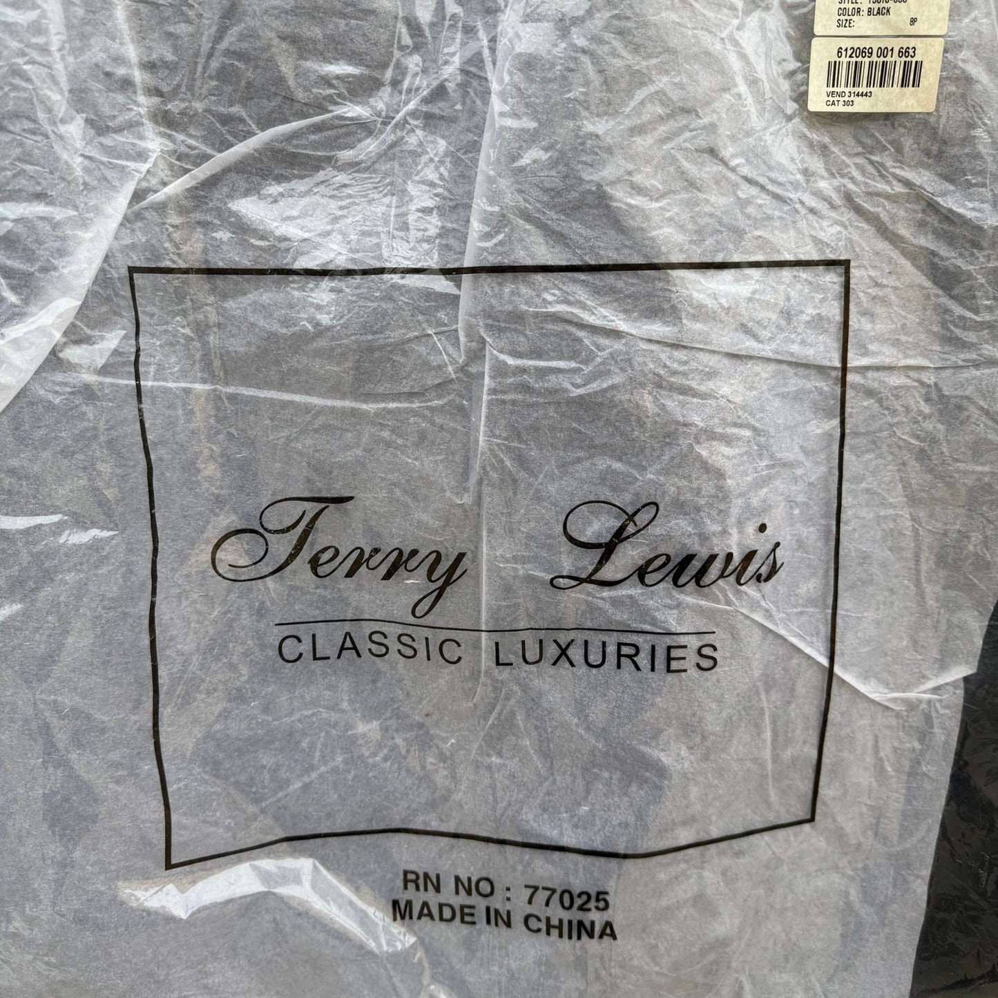 Terry Lewis Classic Luxuries Black Genuine Leather Pencil Skirt 8P New T5016-030