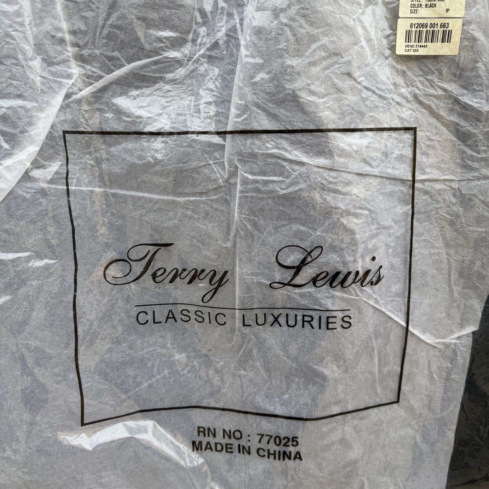 Terry Lewis Classic Luxuries Black Genuine Leather Pencil Skirt 8P New T5016-030